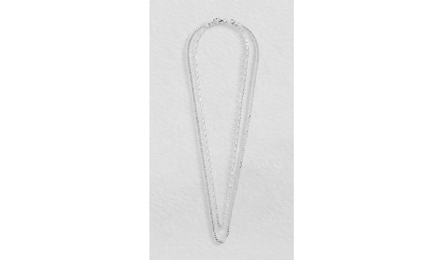 Revere Sterling Silver Double Chain Necklace