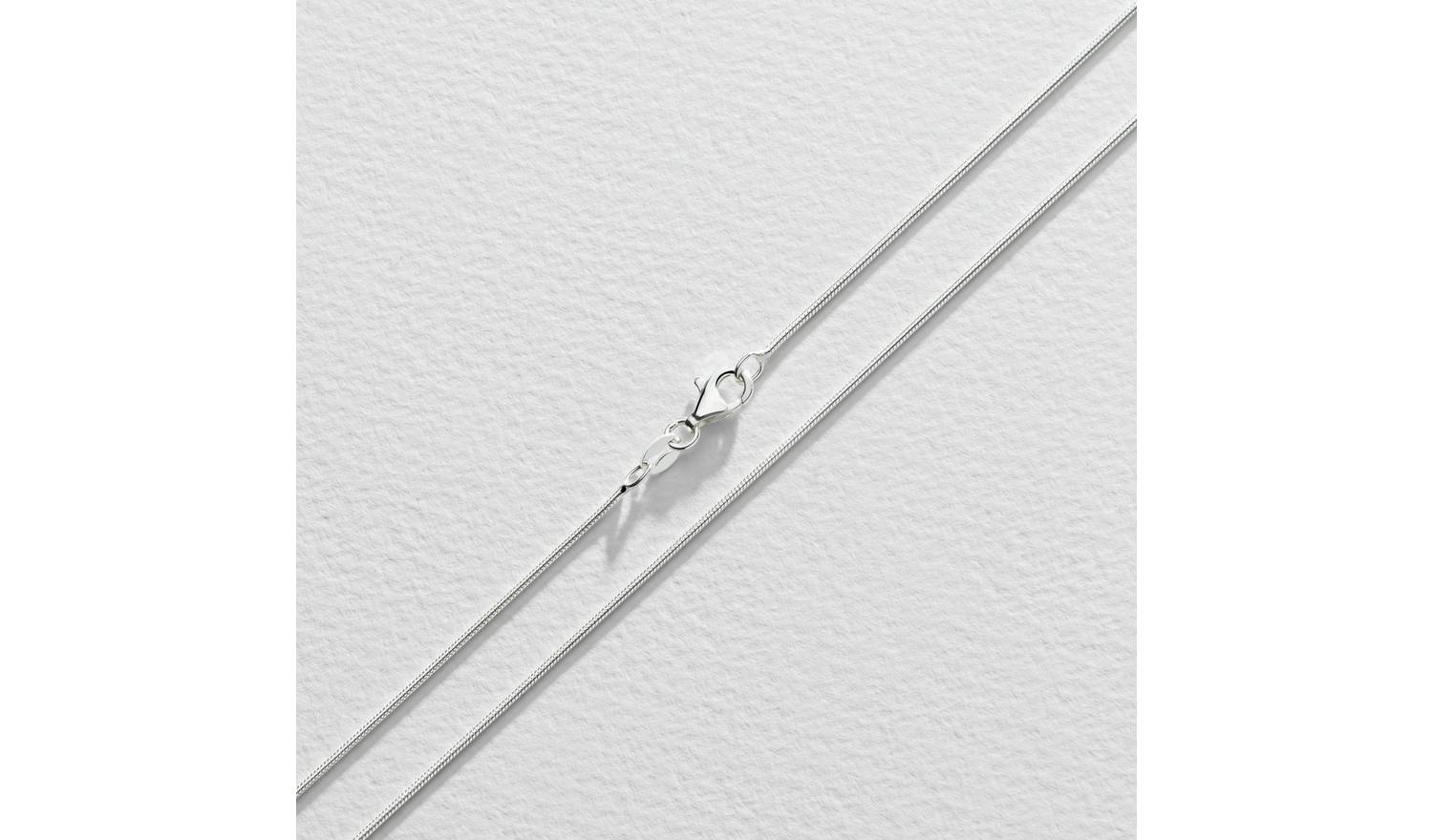 Revere Sterling Silver Snake 18 Inch Chain