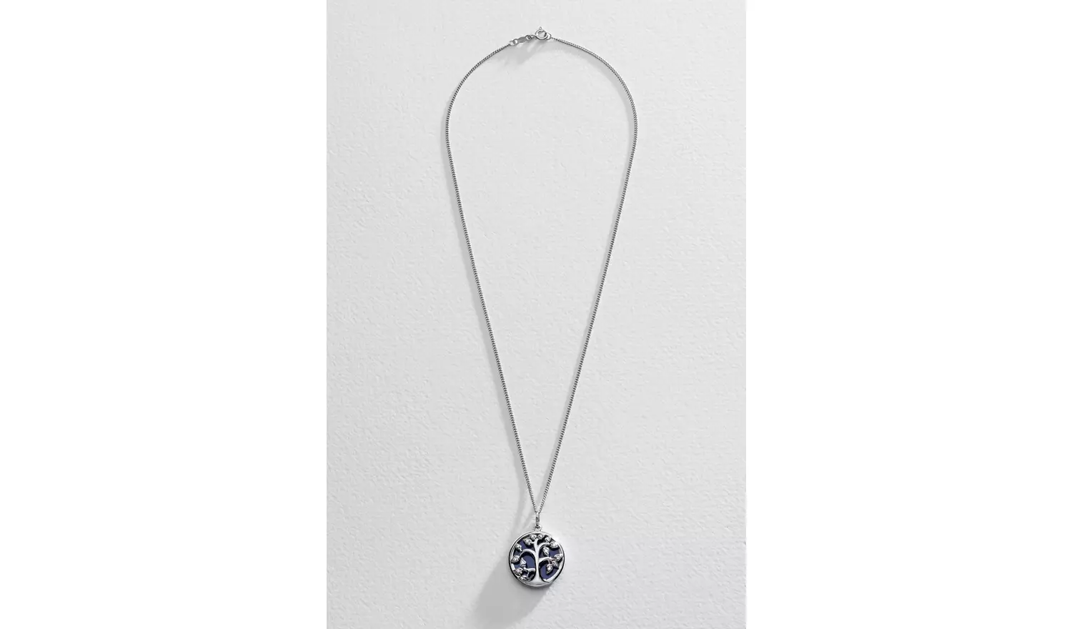 Moon & Back Silver Tree of Life Sliding Locket