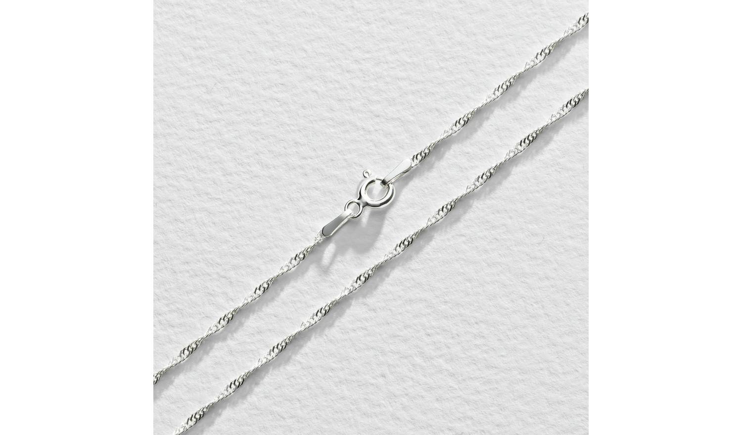 Revere Sterling Silver Singapore 18 Inch Chain