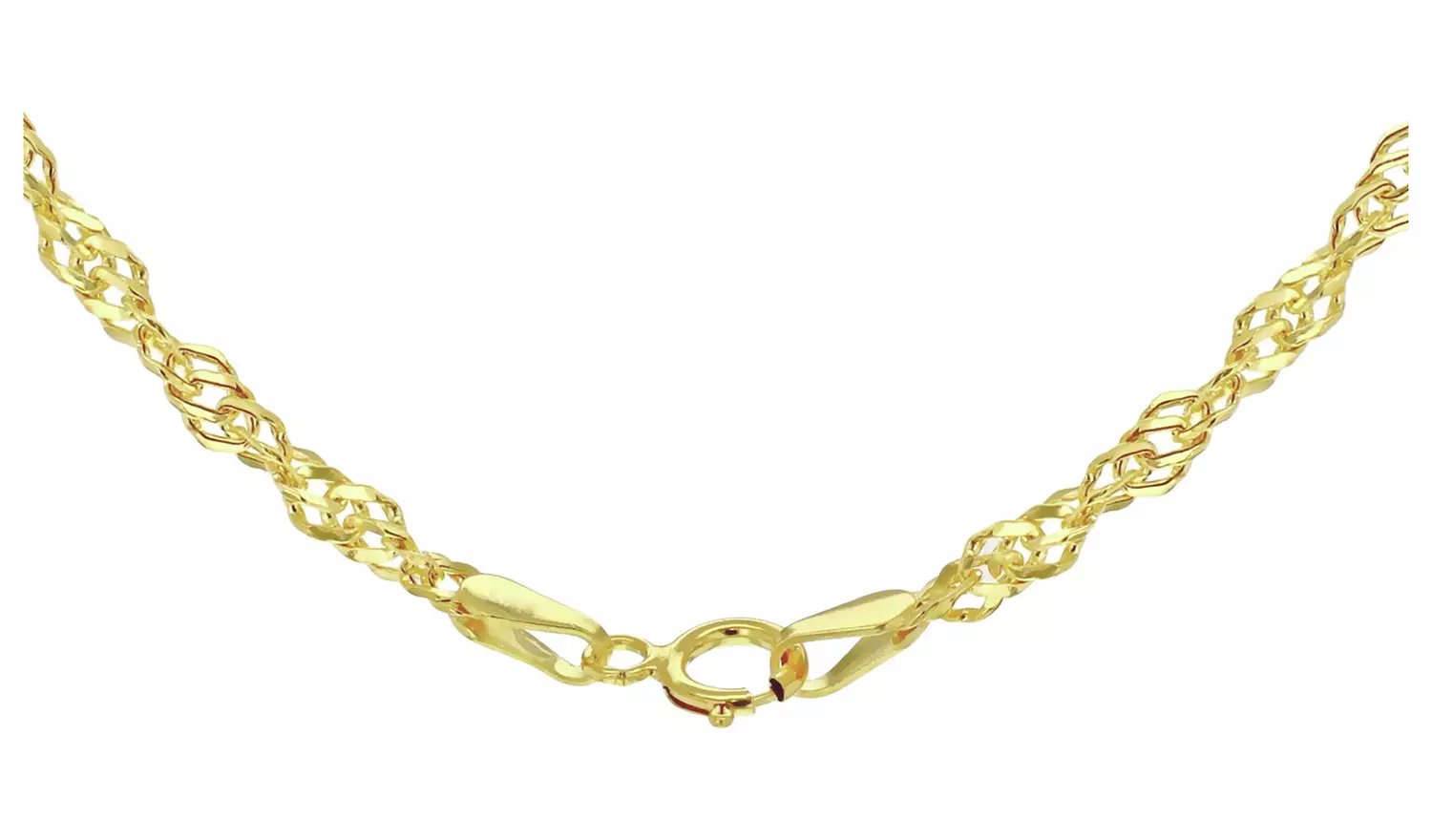 Revere 9ct Gold Twisted Curb 18 Inch Necklace