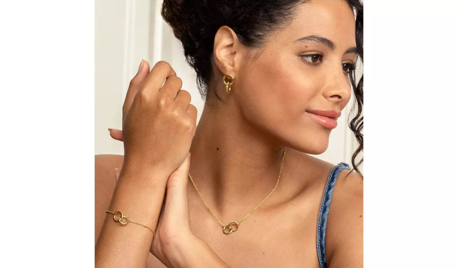 Olivia Burton Gold-Plated Interlock Necklace