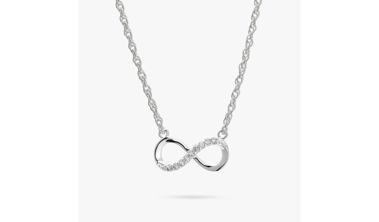 Revere Sterling Silver Infinity Pendant Necklace