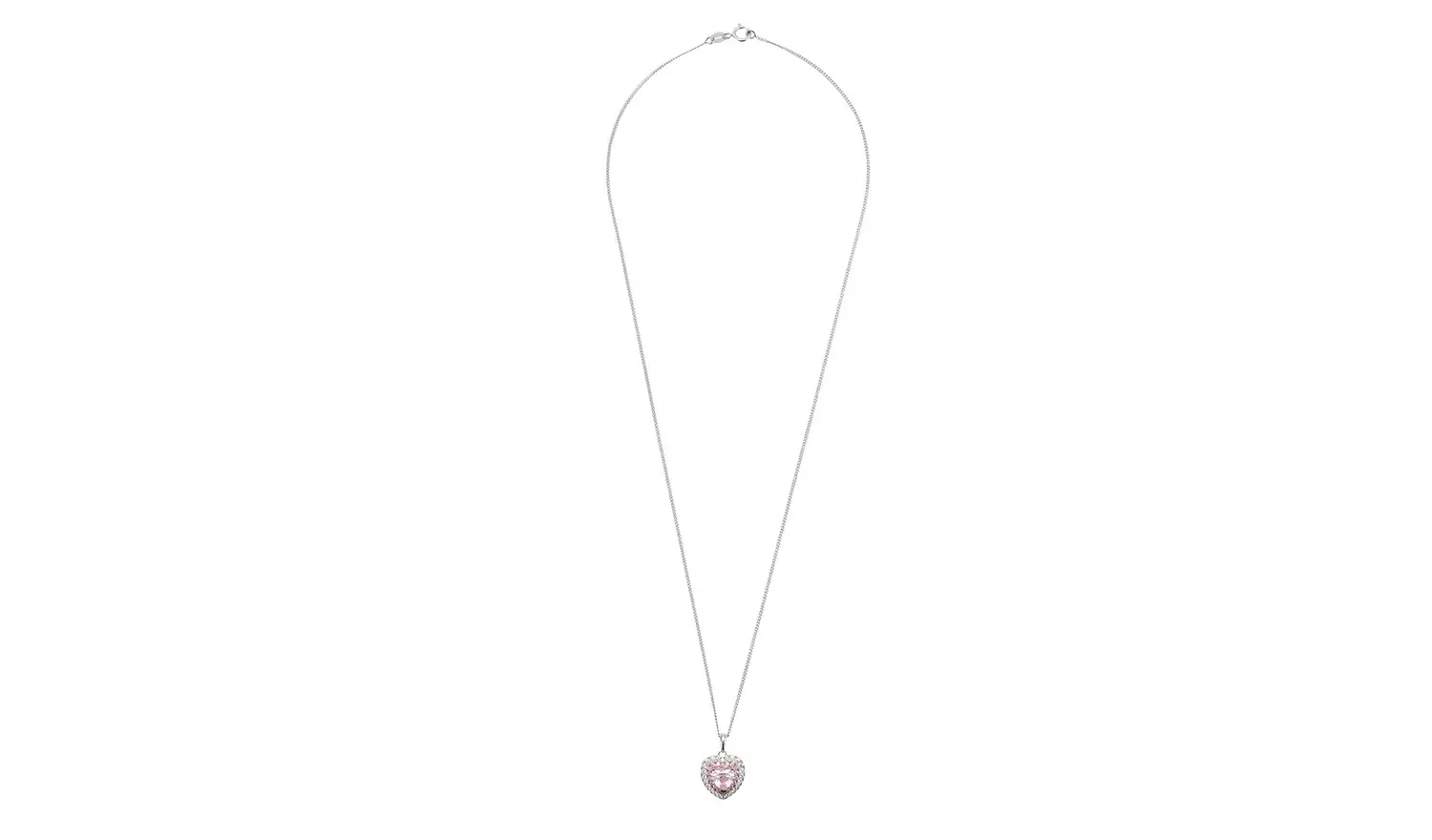 Revere 9ct Rose Gold Plated Heart Pendant Necklace