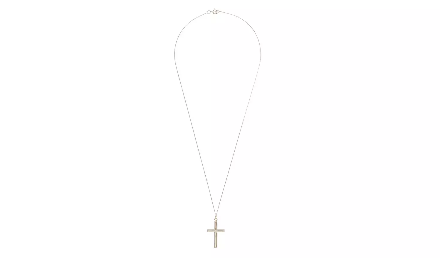 Revere 9ct Gold Small Cross Pendant Necklace