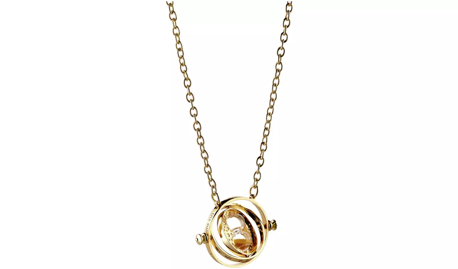 Harry Potter Gold Colour Time Turner Pendant Necklace