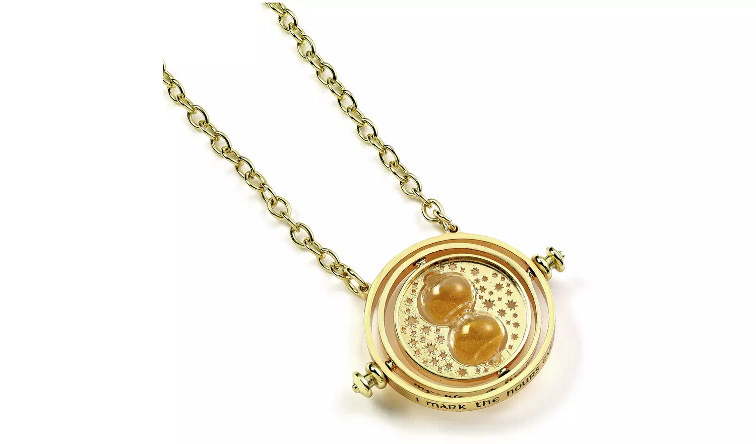 Harry Potter Gold Colour Time Turner Pendant Necklace
