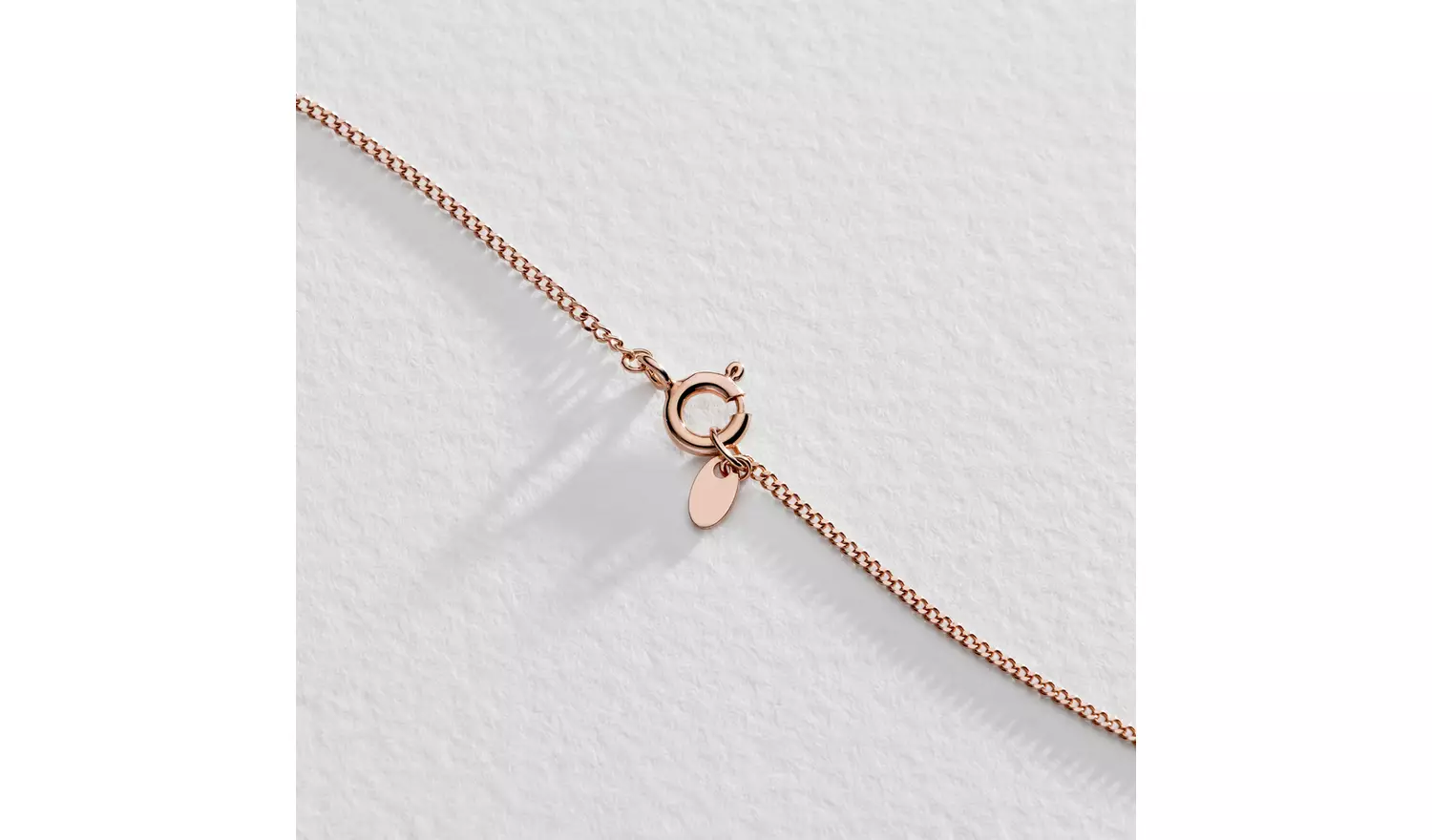Moon & Back 9ct Rose Gold Plated Heart Pendant Necklace