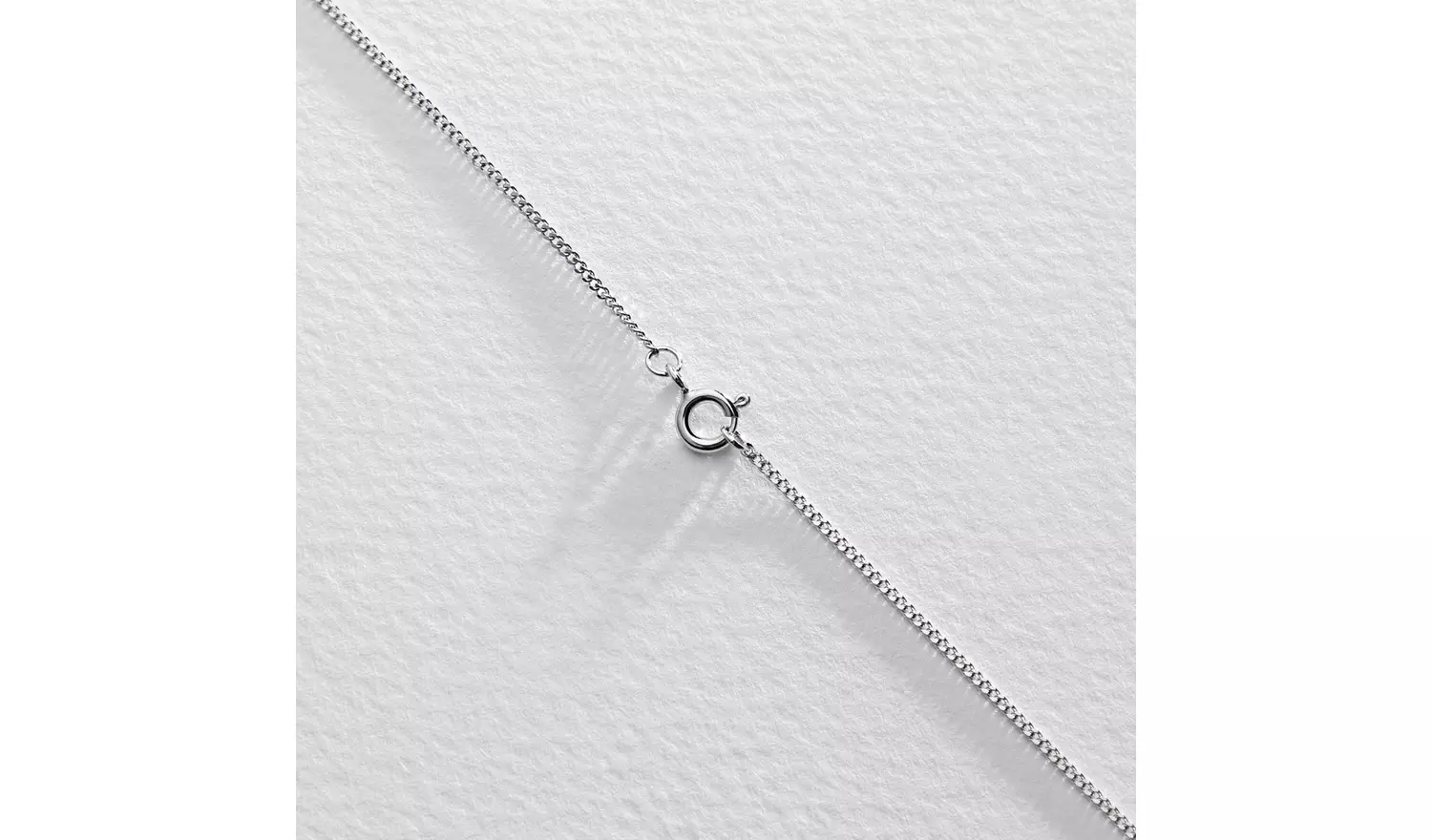 Revere Silver Cubic Zirconia Cross Pendant Necklace