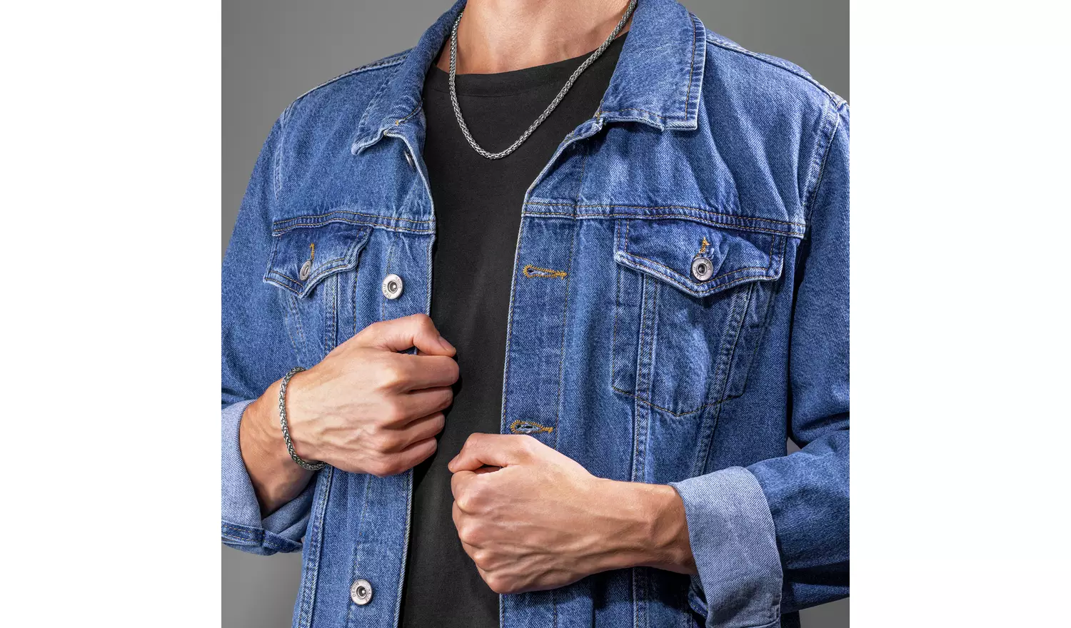 Police Stainless steel Polished Plain Chain Necklace