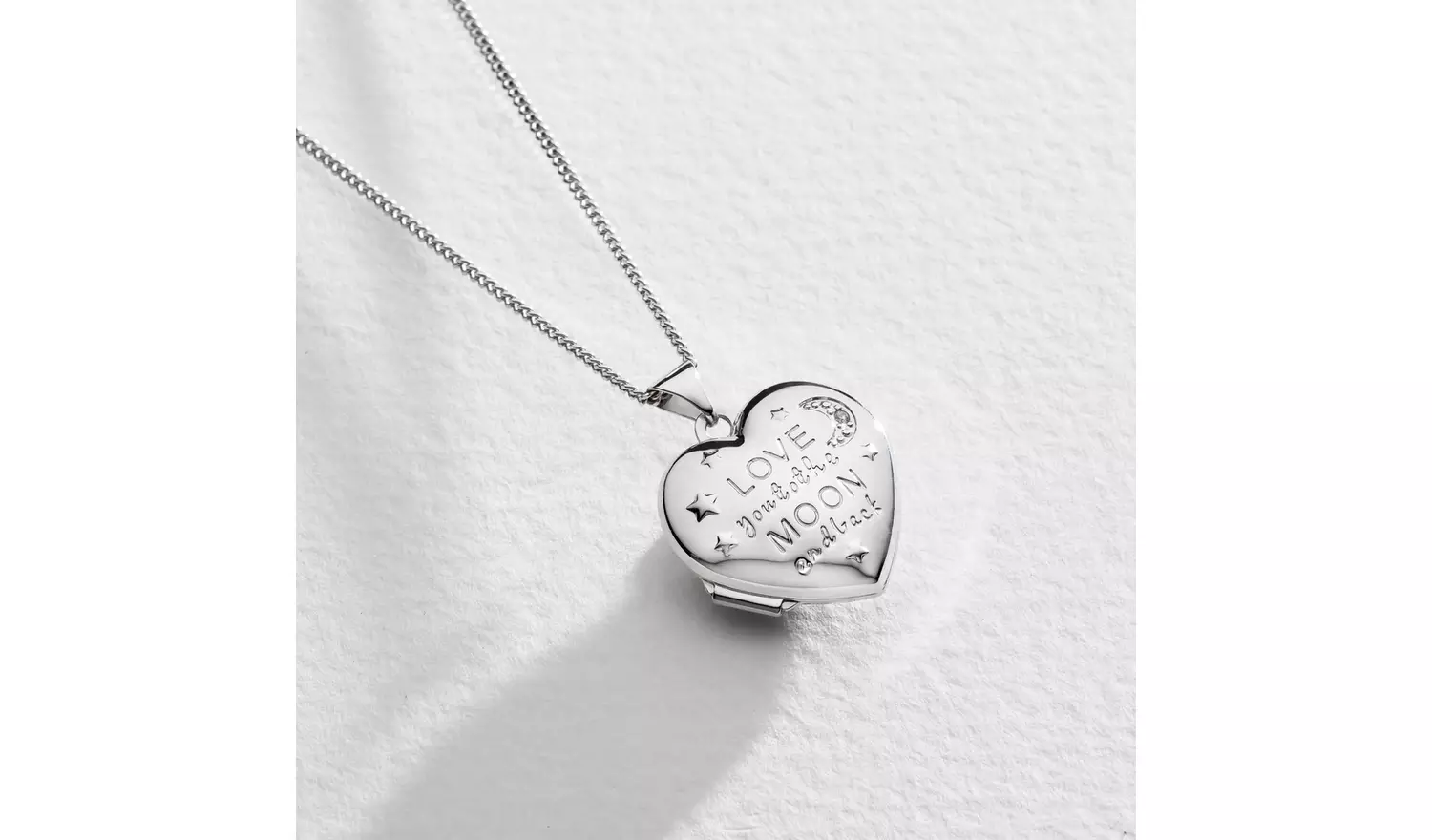 Moon & Back 'Love you to the Moon and Back' Heart Locket