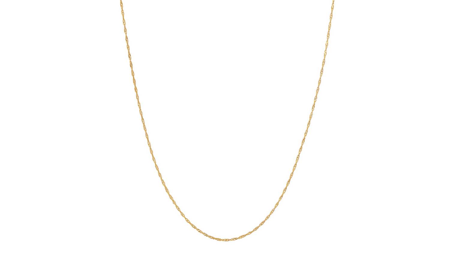 Revere 9ct Gold Twist Curb 20 Inch Chain