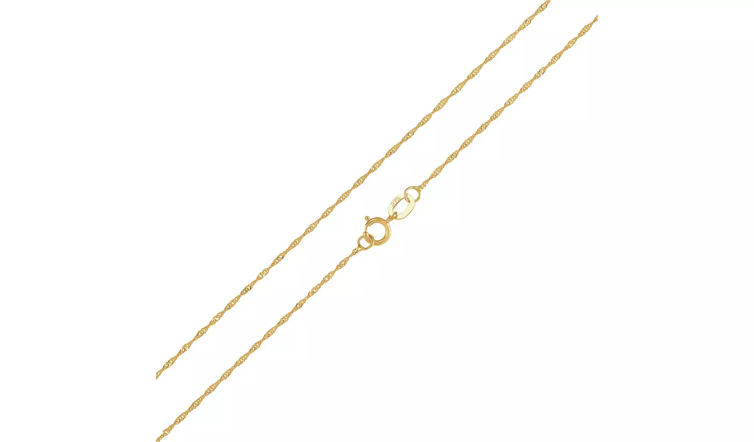 Revere 9ct Gold Twist Curb 20 Inch Chain