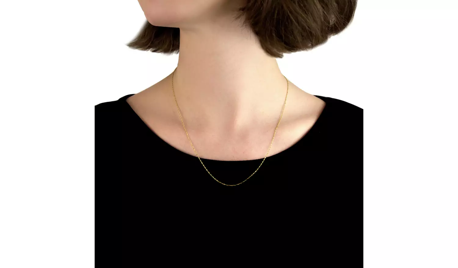 Revere 9ct Gold Twist Curb 20 Inch Chain