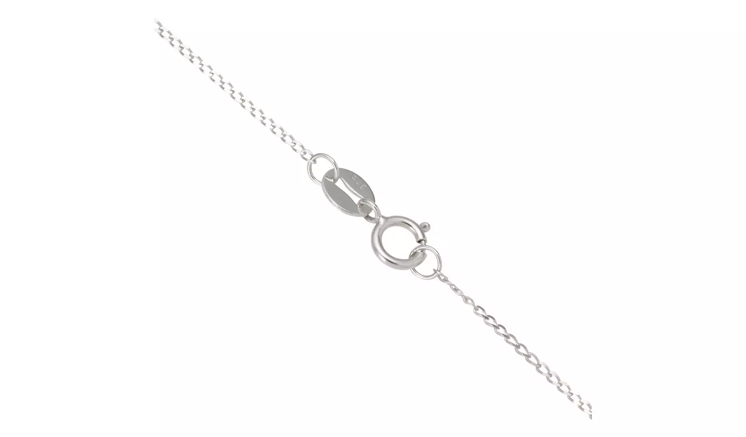 Revere 9ct White Gold Blue Topaz Pendant Necklace - December