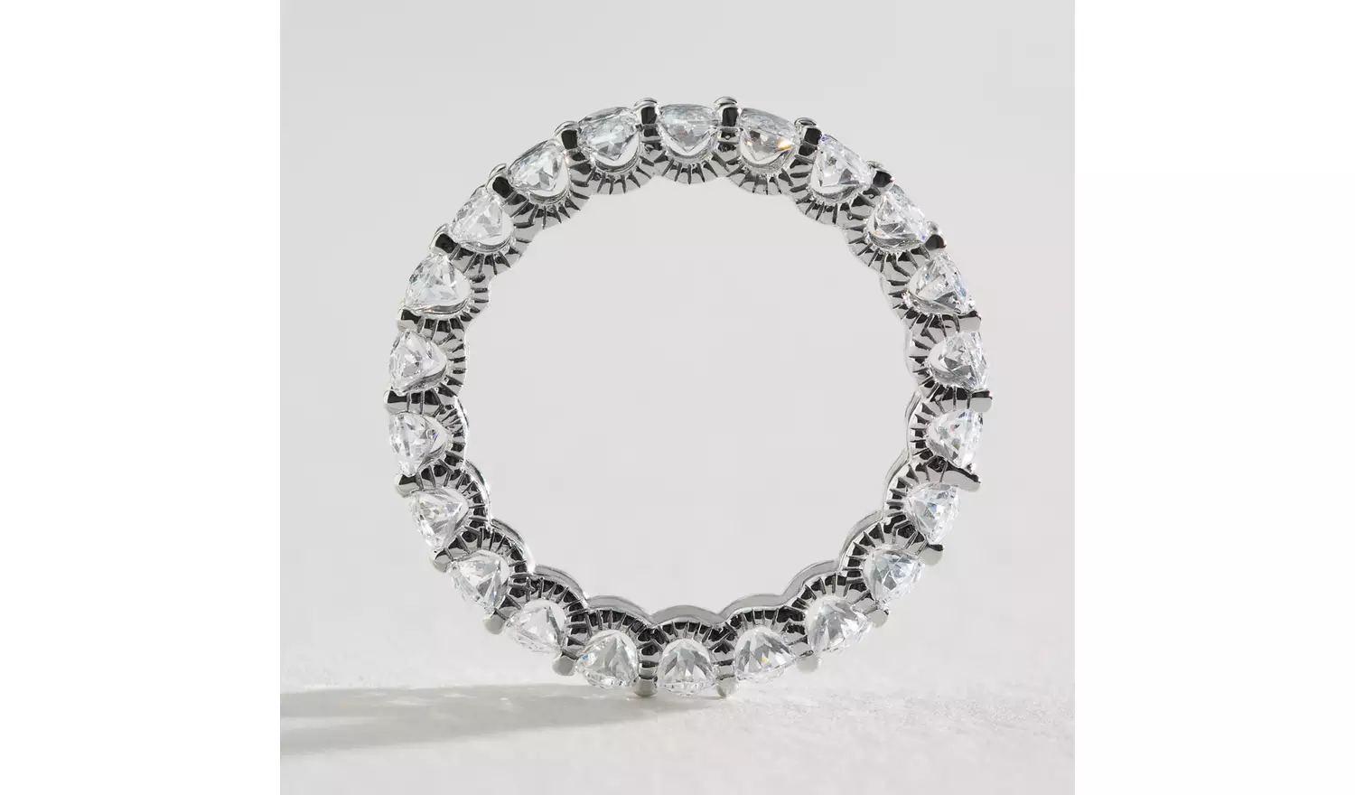 Revere Sterling Silver Oval Cubic Zirconia Ring - P