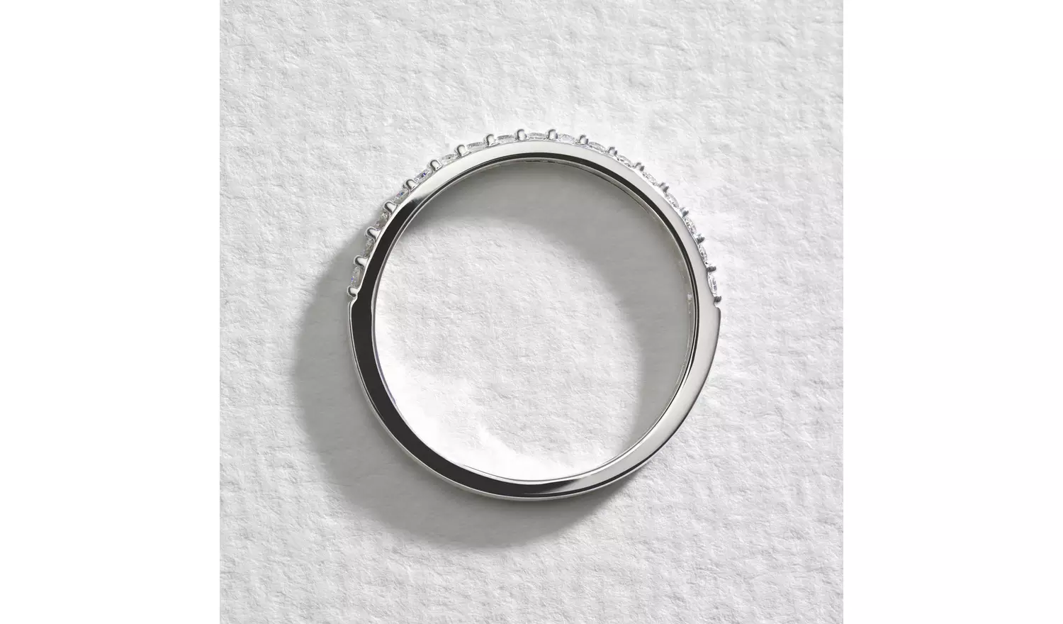 Pure Brilliance 9ct White Gold 0.25ct Lab Diamond Ring - S