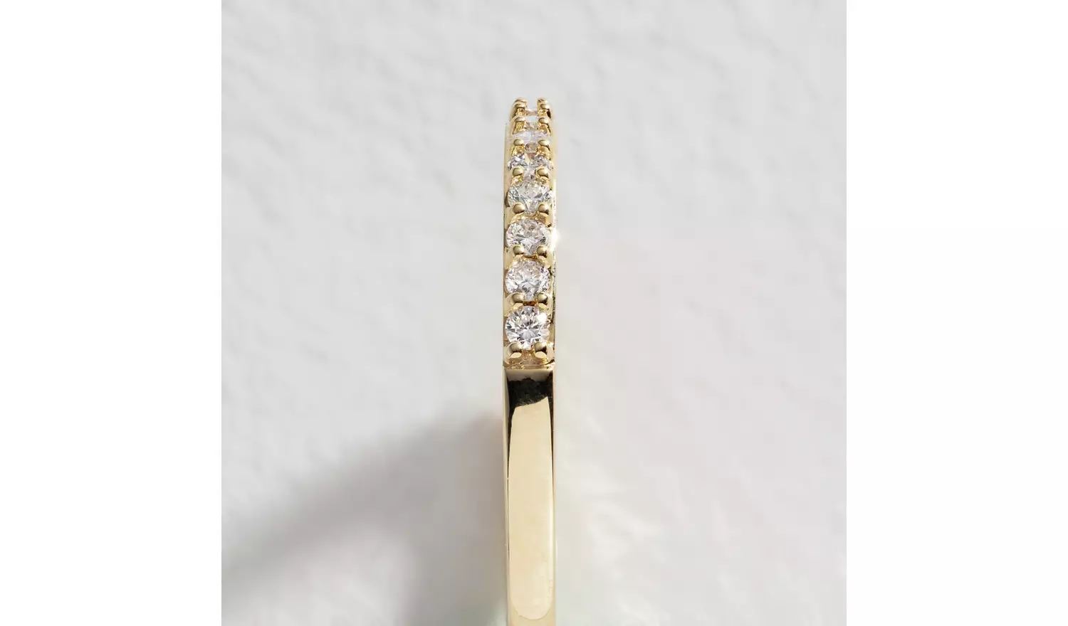 Pure Brilliance 9ct Yellow Gold 0.25ct Lab Diamond Ring - K