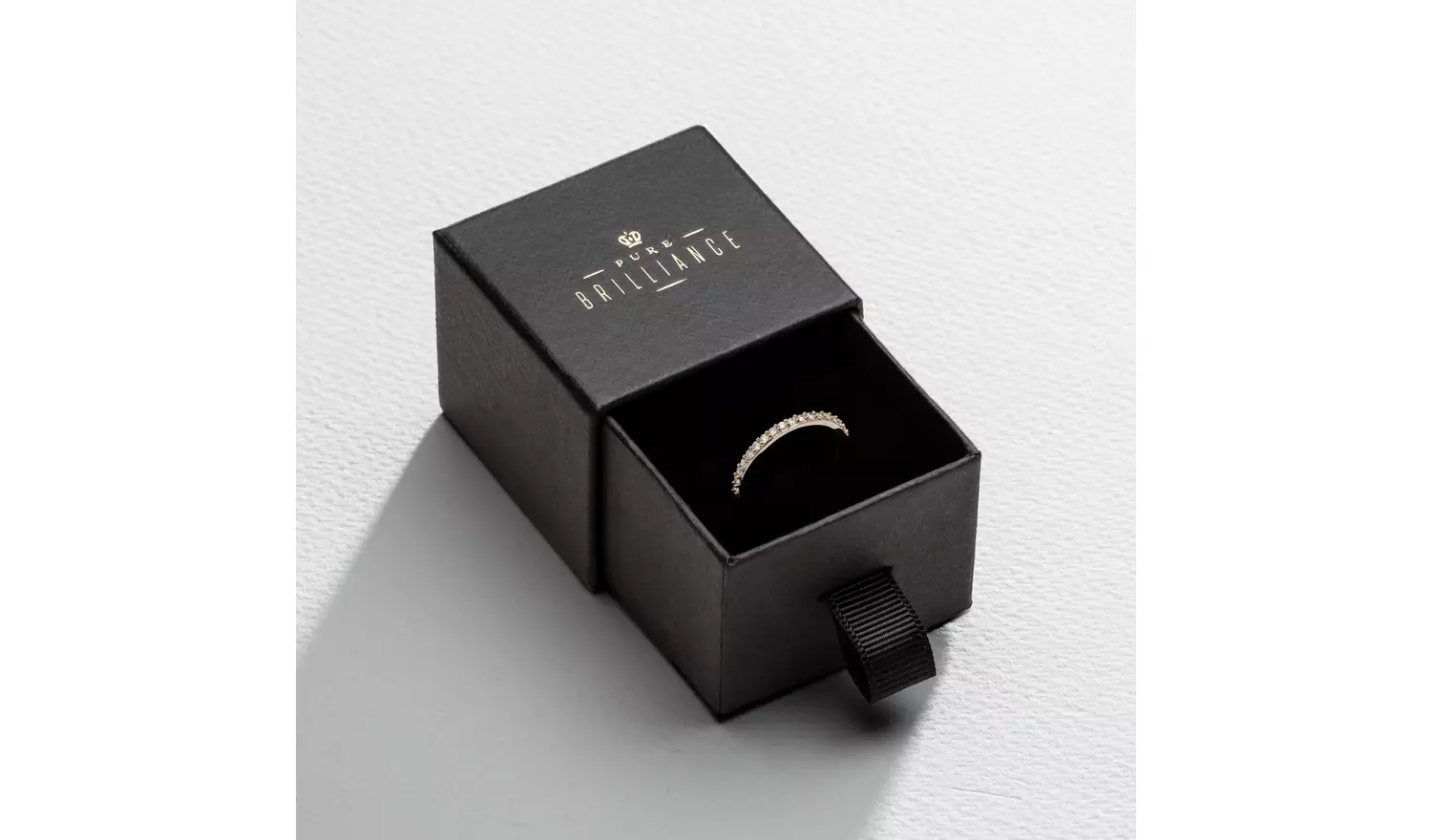 Pure Brilliance 9ct Yellow Gold 0.25ct Lab Diamond Ring - N