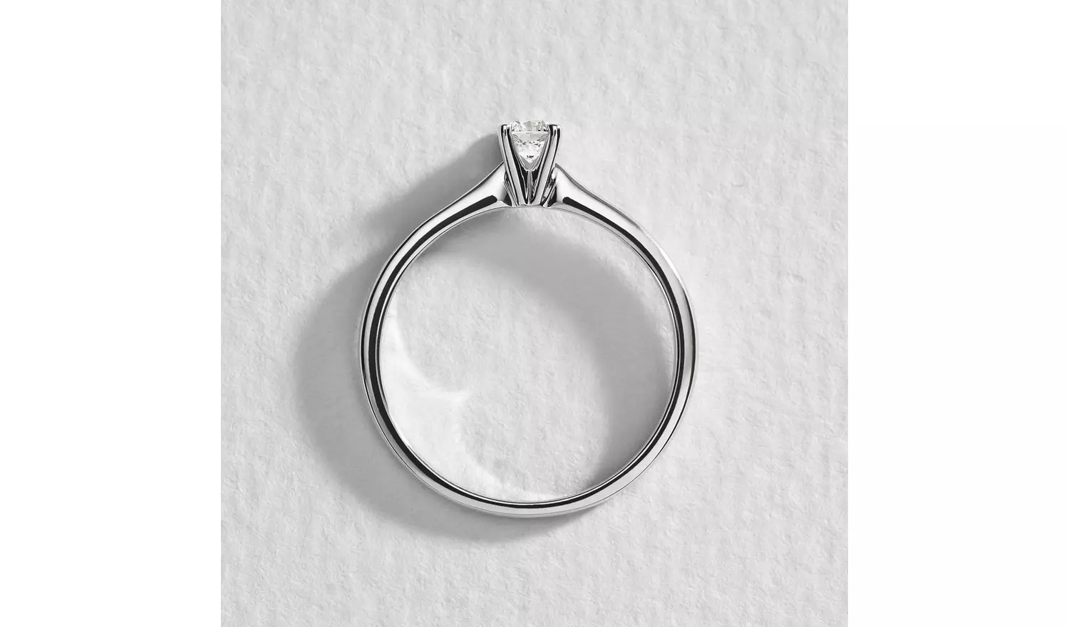 Pure Brilliance 9ct White Gold 0.25ct Lab Diamond Ring - R