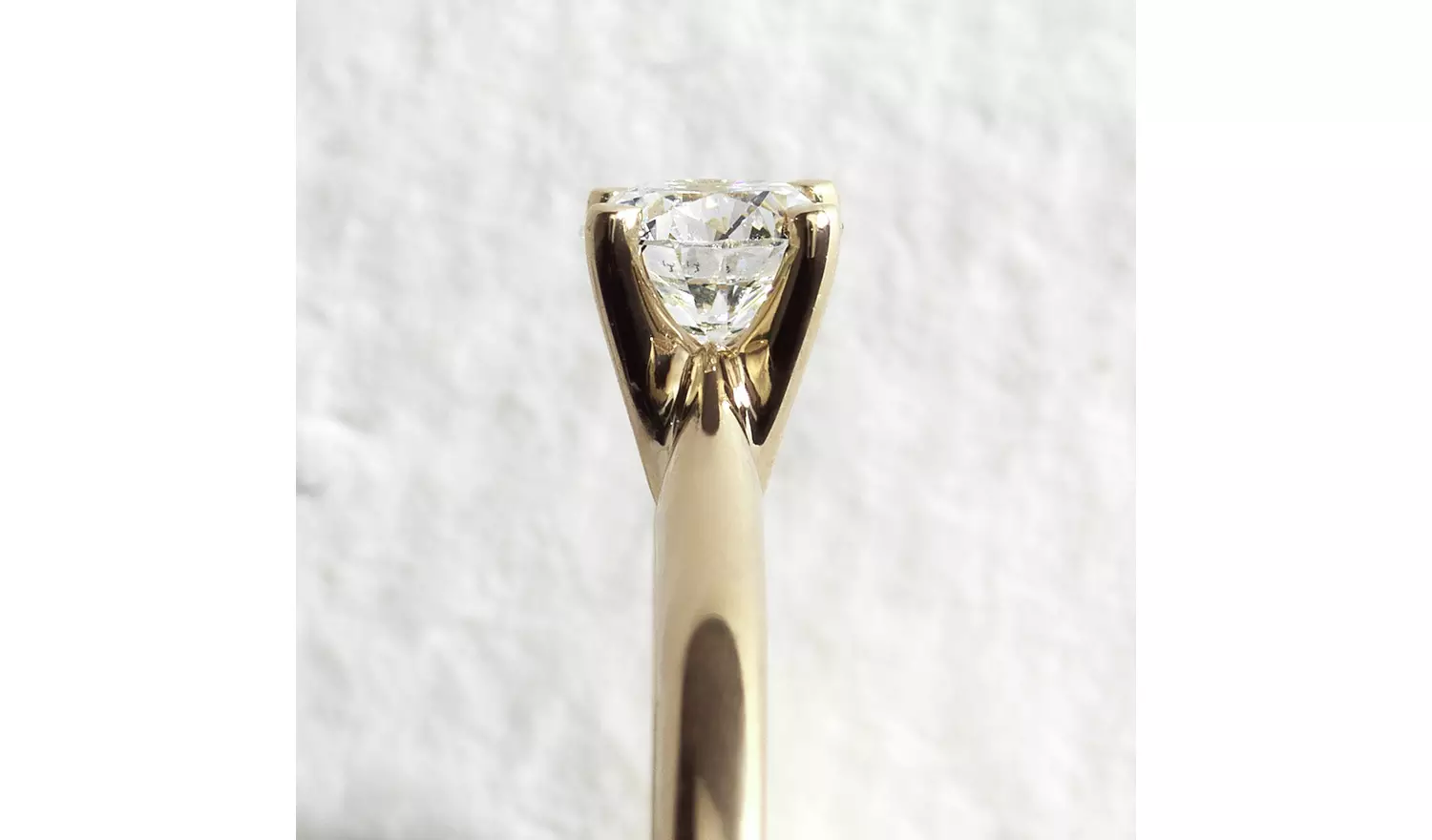 Pure Brilliance 9ct Yellow Gold 0.25ct Lab Diamond Ring - N