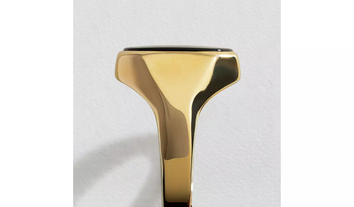 Revere 9ct Yellow Gold Black Onyx Signet Ring - U