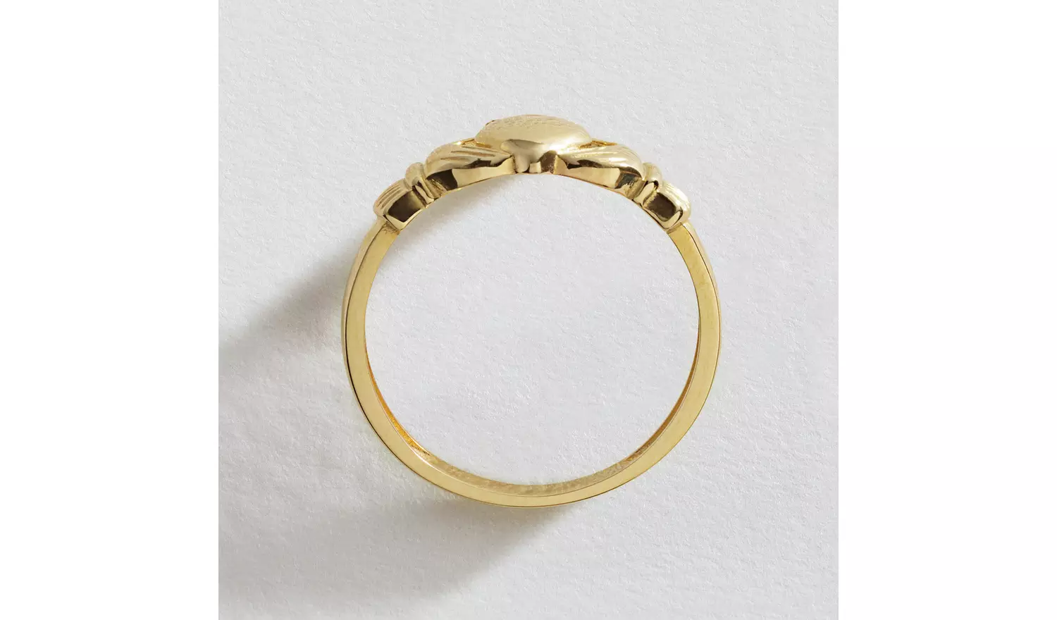 Revere 9ct Yellow Gold Claddagh Ring - K