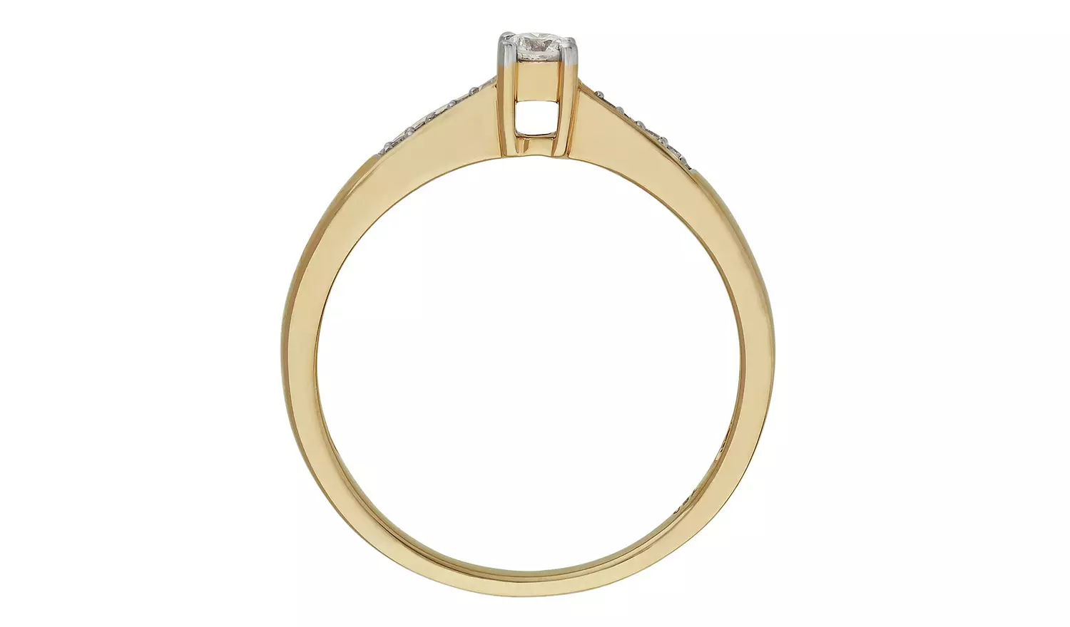 Revere 18ct Gold 0.10ct Diamond Engagement Ring - U