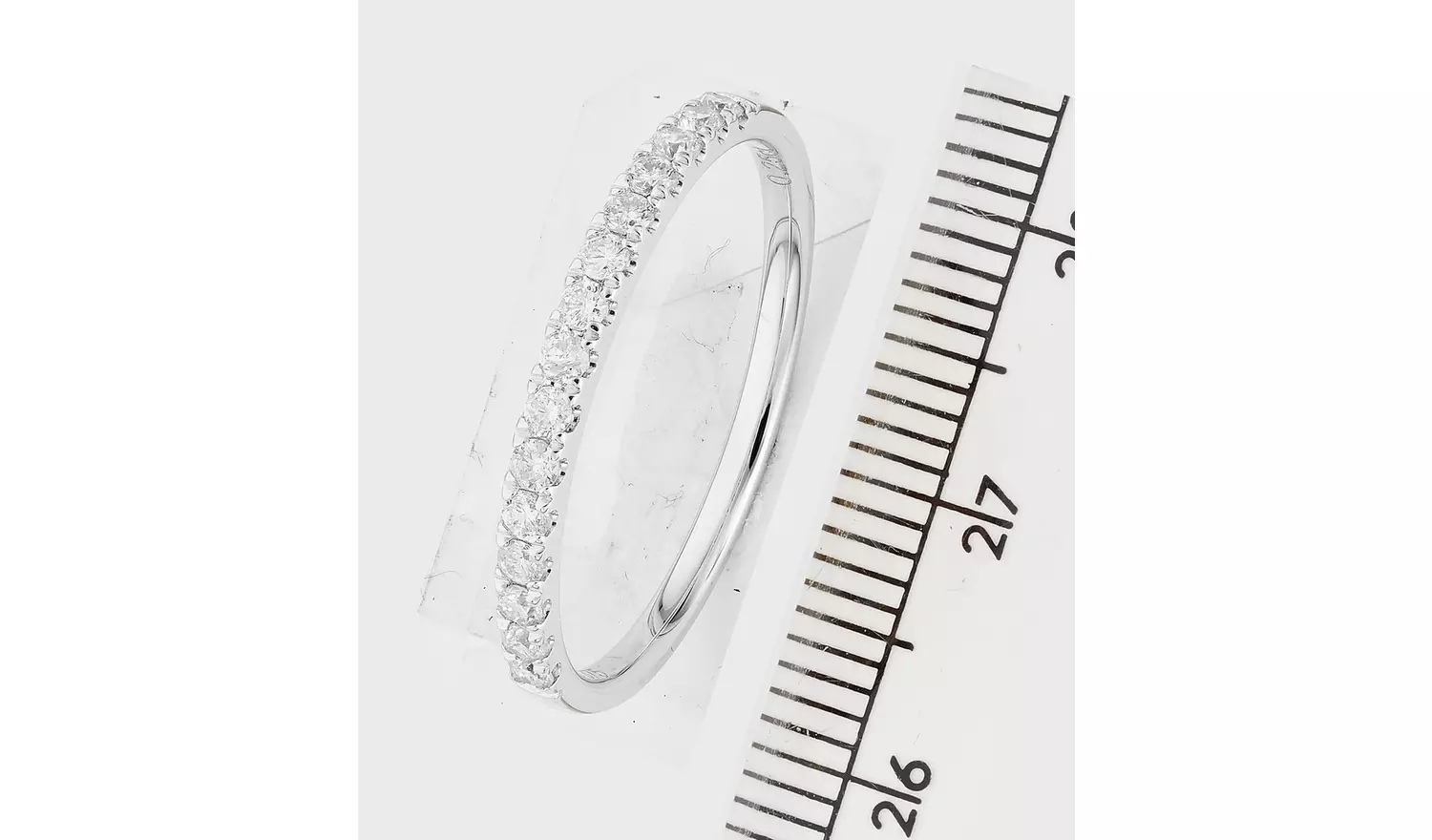 Revere 9ct White Gold 0.25ct Claw Set Eternity Ring - R