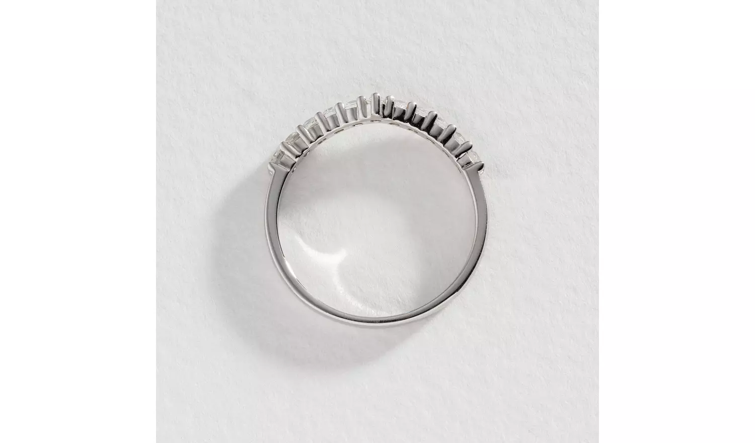 Revere Sterling Silver Cubic Zirconia Wishbone Ring - N