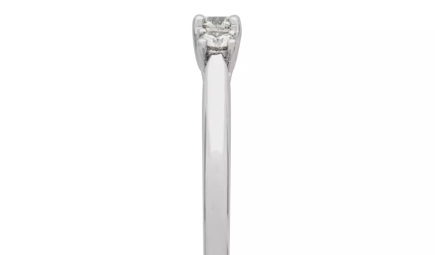 Revere 9ct White Gold 0.33ct Diamond Engagement Ring - O