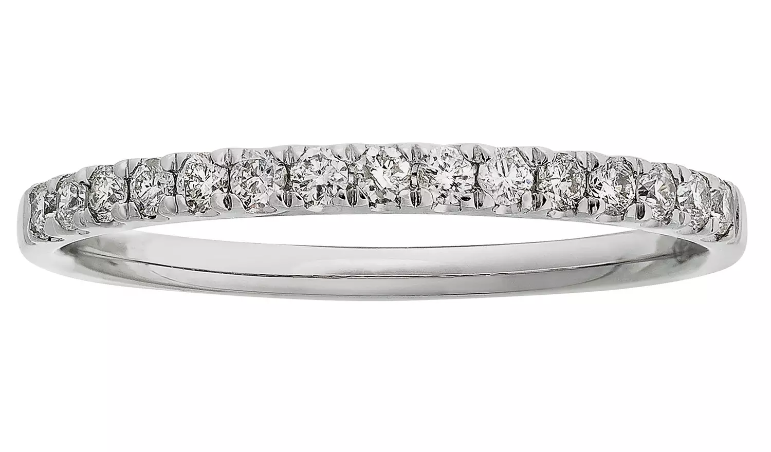 Revere 9ct White Gold 0.25ct Claw Set Eternity Ring - P
