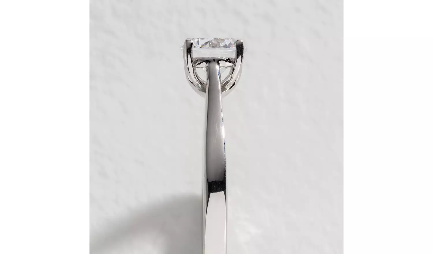 Revere Sterling Silver Cubic Zirconia Engagement Ring - N