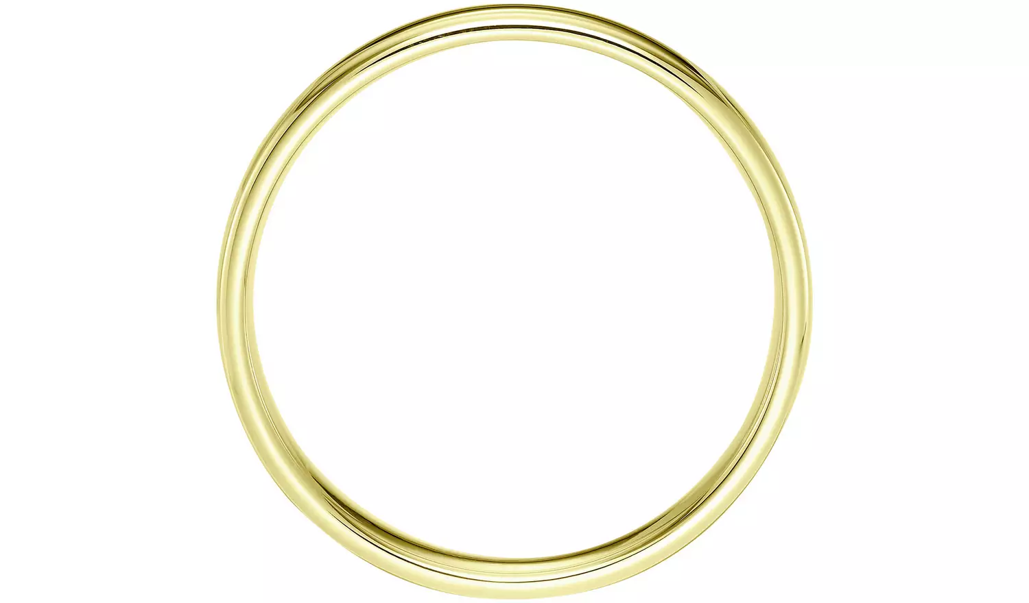 Wedfit 9ct Yellow Gold 4mm Slight Court Wedding Band Ring- N