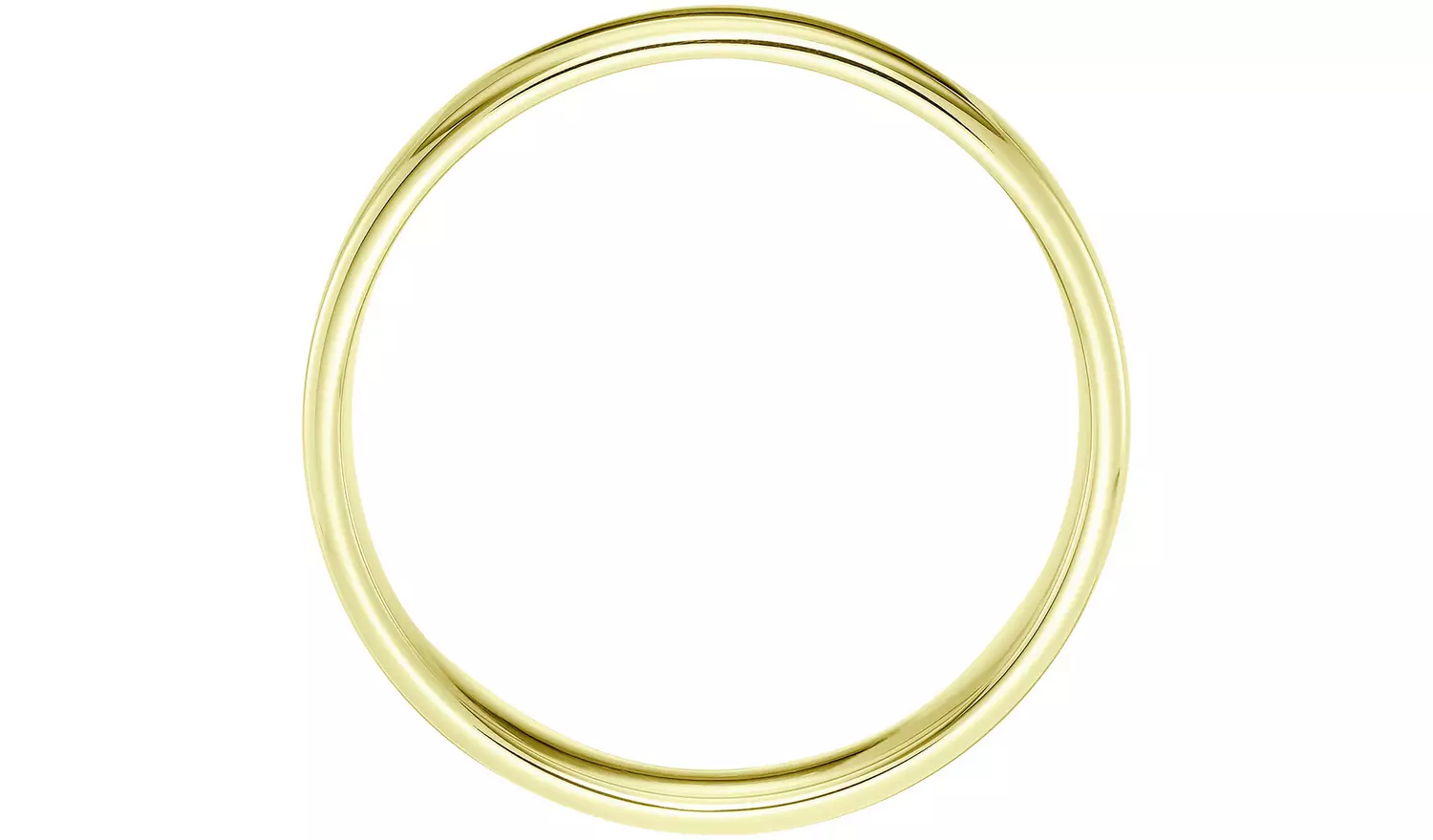 Wedfit 9ct Yellow Gold 5mm Slight Court Wedding Band Ring- Q