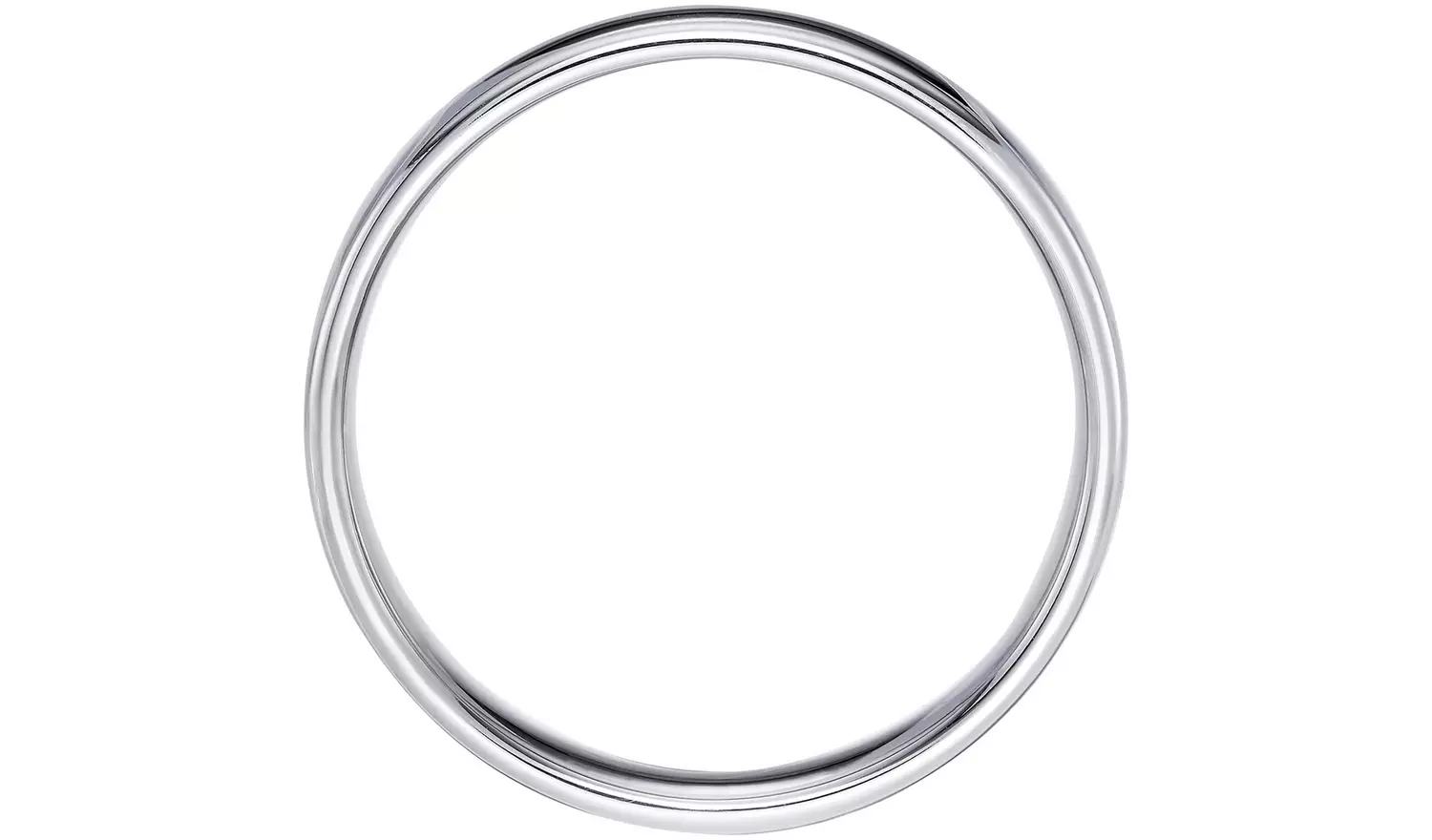 Wedfit 9ct White Gold 5mm Slight Court Wedding Band Ring - S