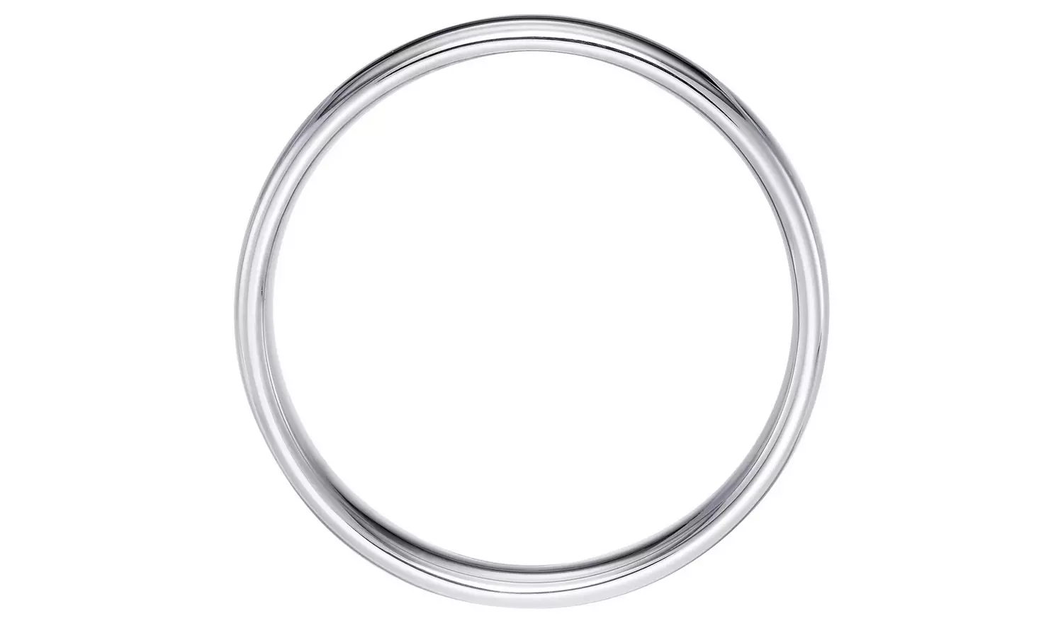 Wedfit 9ct White Gold 4mm Slight Court Wedding Band Ring - X