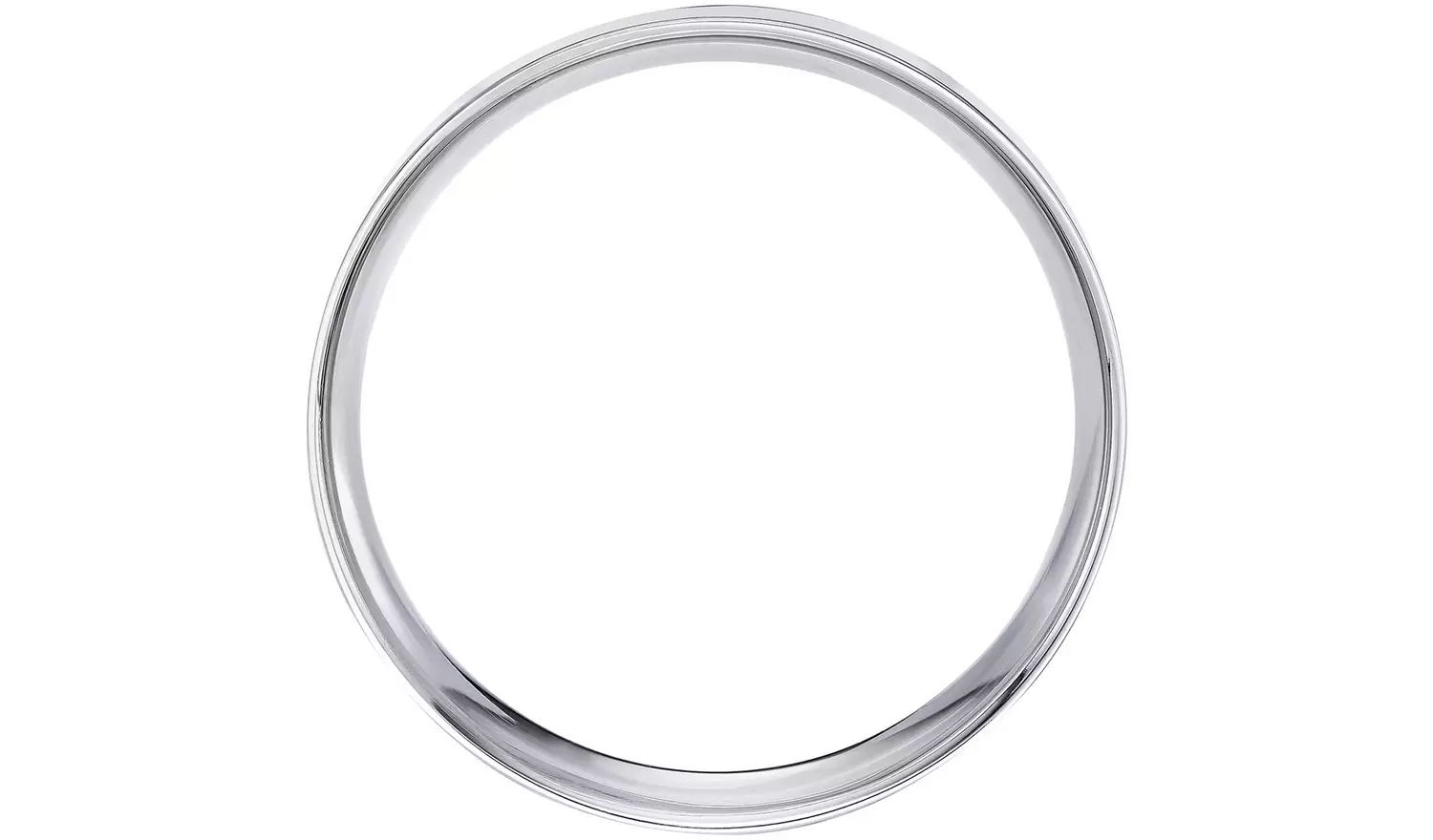 Wedfit 9ct White Gold 5mm Flat Court Wedding Band Ring - X