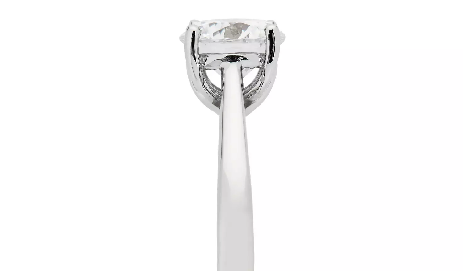 Revere Sterling Silver Cubic Zirconia Engagement Ring - H