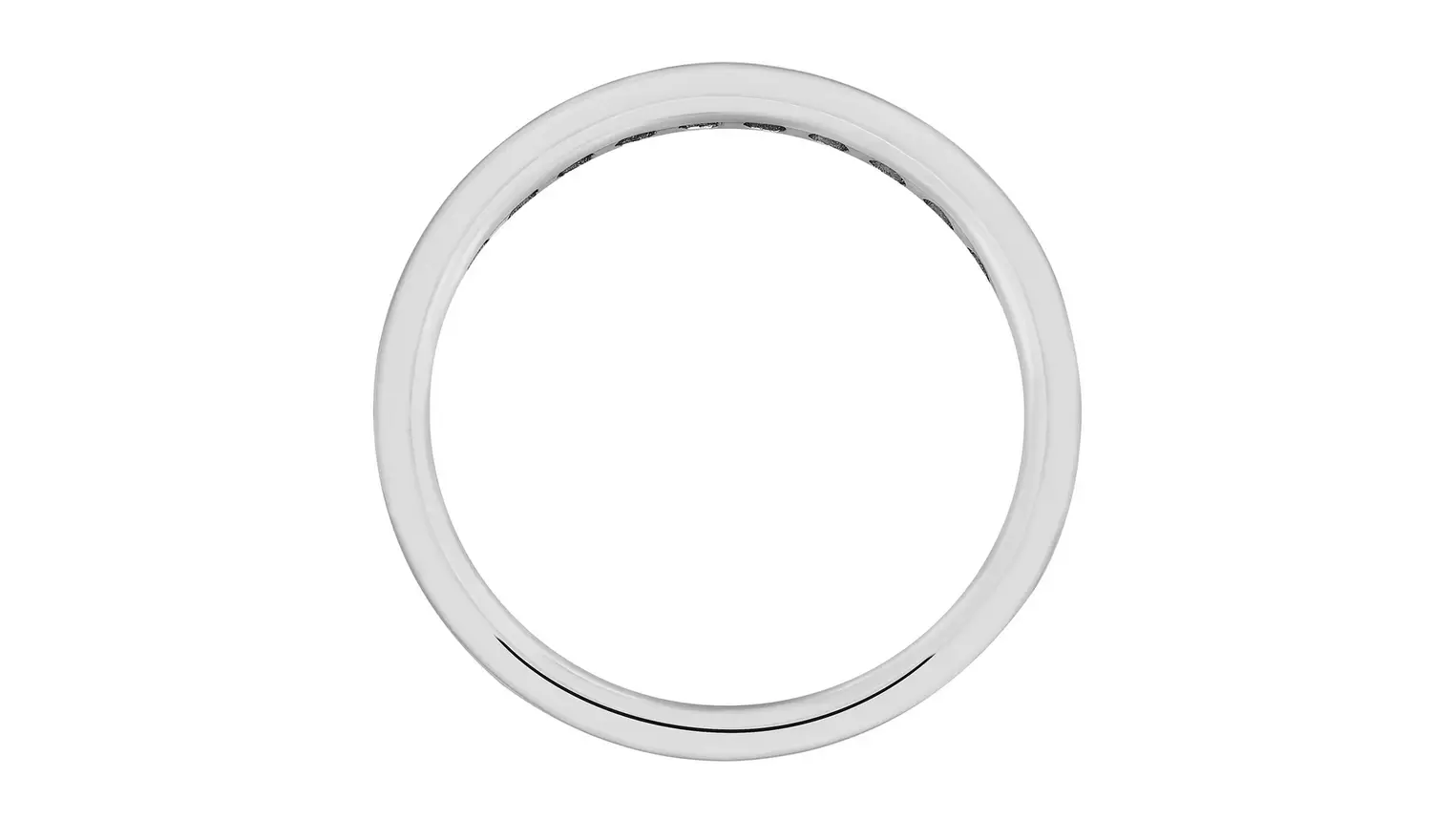 Revere Sterling Silver Cubic Zirconia Full Eternity Ring - Q