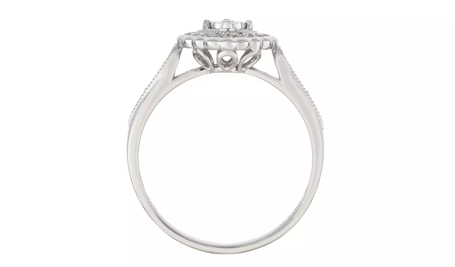 Revere 9ct White Gold 0.20ct Diamond Engagement Ring - P