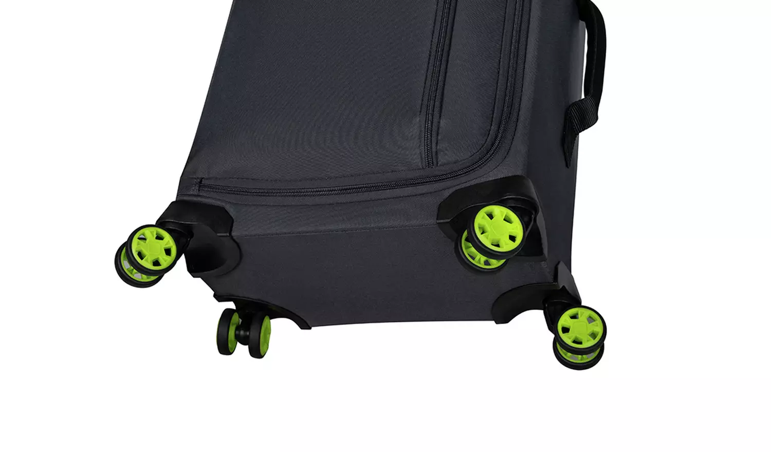 IT Luggage 8 Wheel Maxspace Cabin Case Charcoal/ Lime