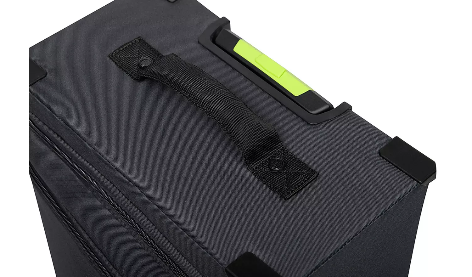 IT Luggage 8 Wheel Maxspace Cabin Case Charcoal/ Lime