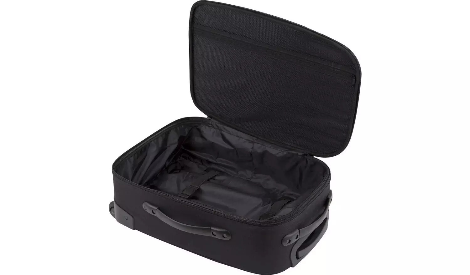 IT Luggage 2 Wheel Soft Cabin Suitcase - Black