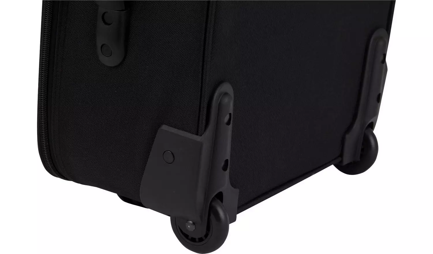 IT Luggage 2 Wheel Soft Cabin Suitcase - Black