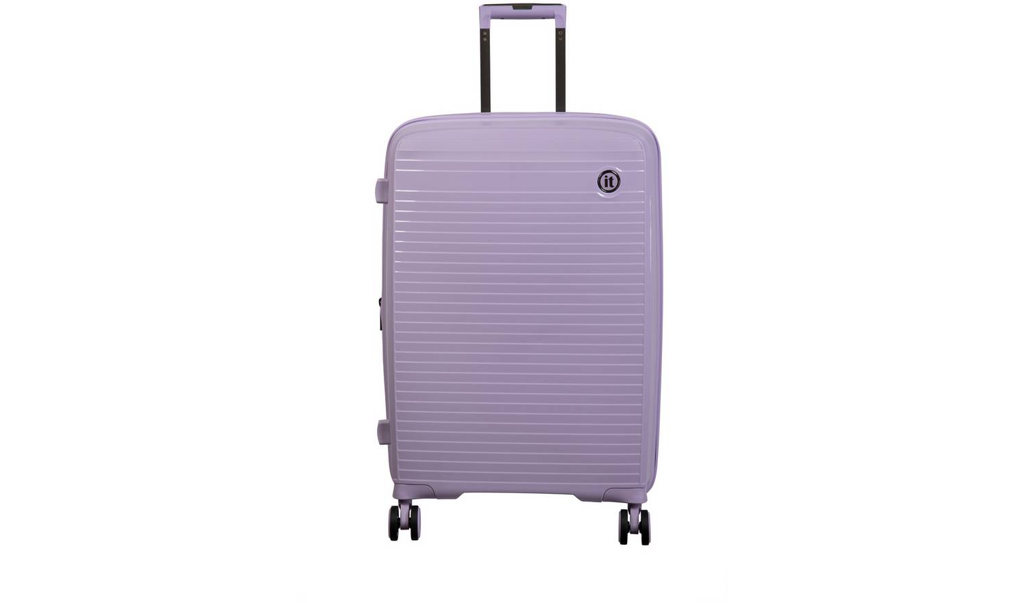 IT Hard Light Weight Expandable 8 Wheel Cabin Suitcase-Lilac