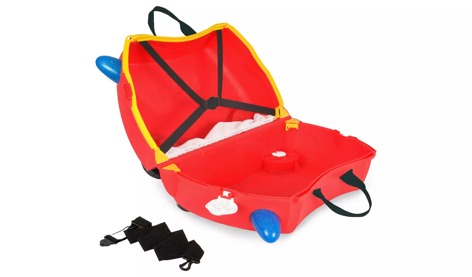 Trunki Frank Firetruck 4 Wheel Hard Ride On Suitcase - Red