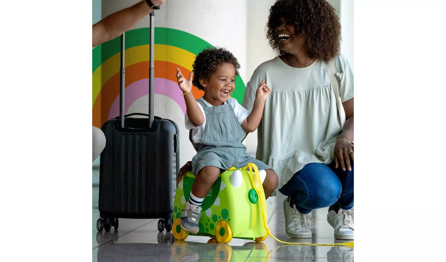 Trunki Dudley Dinosaur 4 Wheel Hard Kids Ride-On Suitcase
