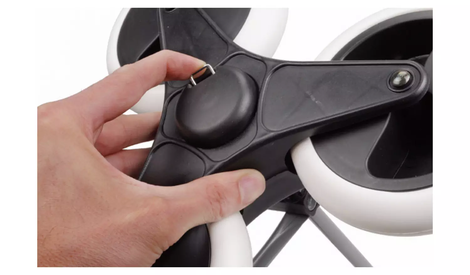 6 Wheel Folding Navy Blue Stair Climber Shopping Trolley