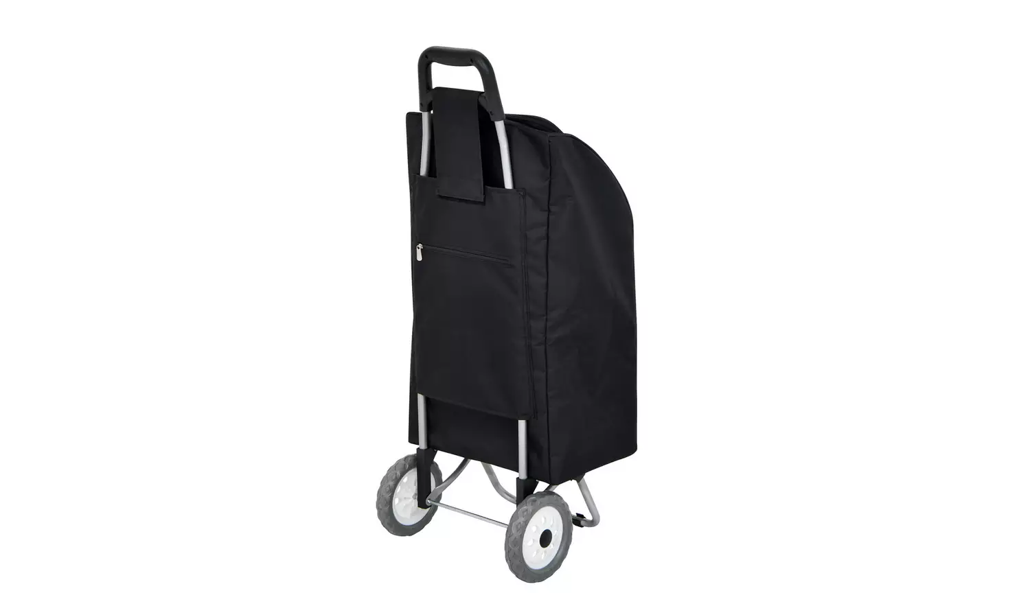 2 Wheel Folding Black Insulated Shopping Trolley